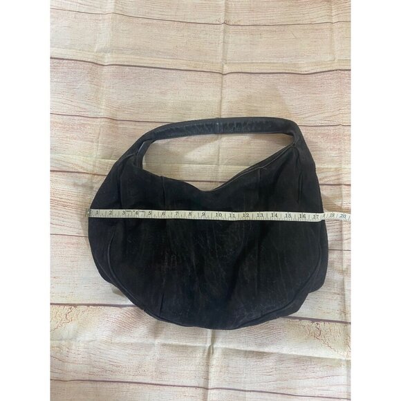 Alexander Wang Women's Black Suede Croc Embossed Hobo Bag - OS - Picture 5 of 14